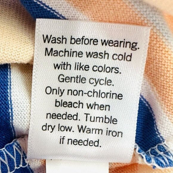 NWT SO Juniors Long Sleeve Pullover Round Neck Striped Mulit-Colored Shirt Sz XS - Picture 12 of 12